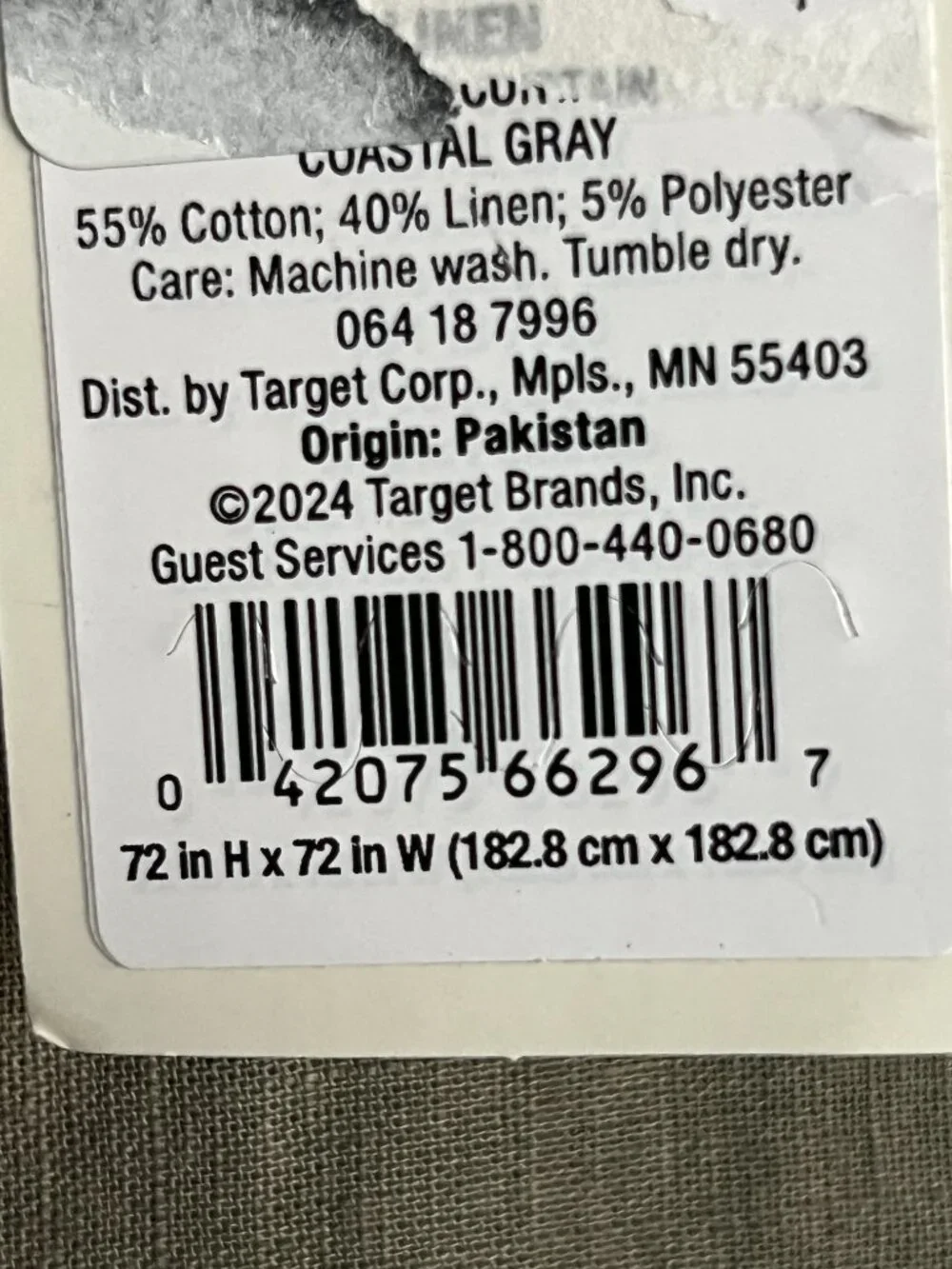Casaluna Linen Blend Coastal Gray 72